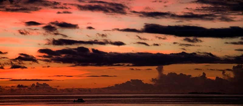 Sunset in Raja Ampat, West Papua - Photo by: Hulivili